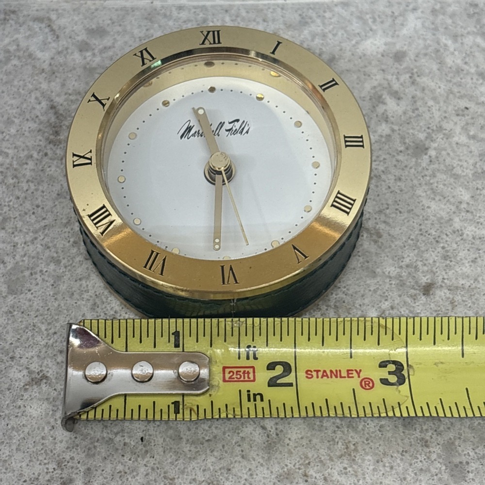VTG Marshall Fields Desk Travel Alarm Clock Made In Germany RARE - Picture 12 of 13